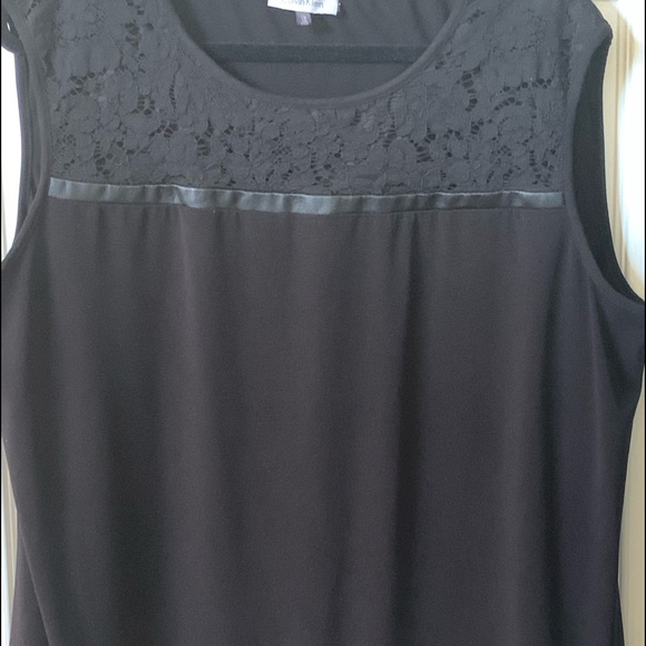 Calvin Klein Black Sleeveless Top - Picture 1 of 1